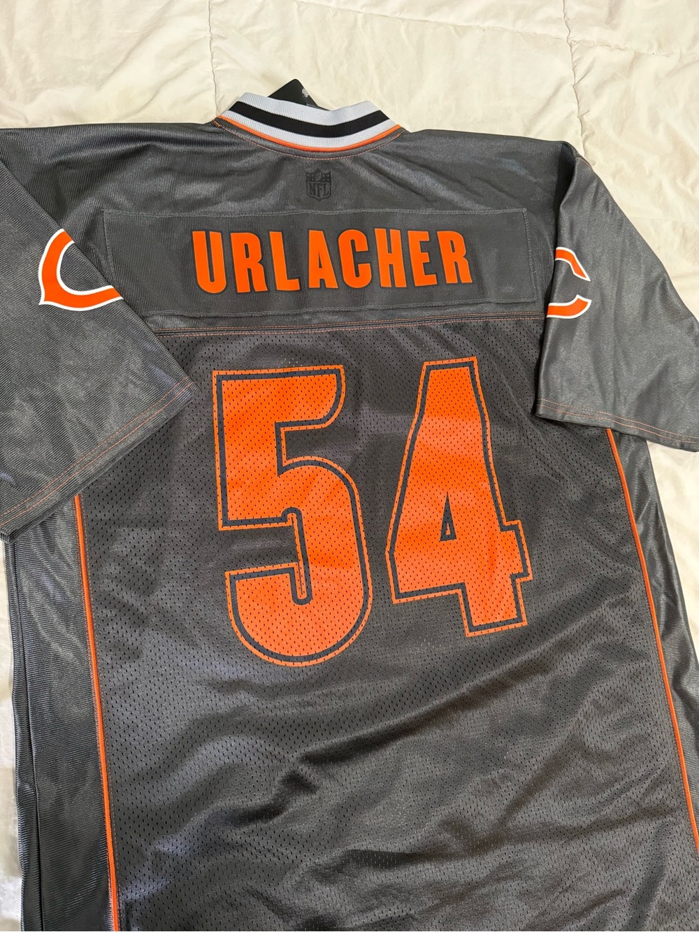 NFL Gray & Orange Urlacher #54 Football Jersey